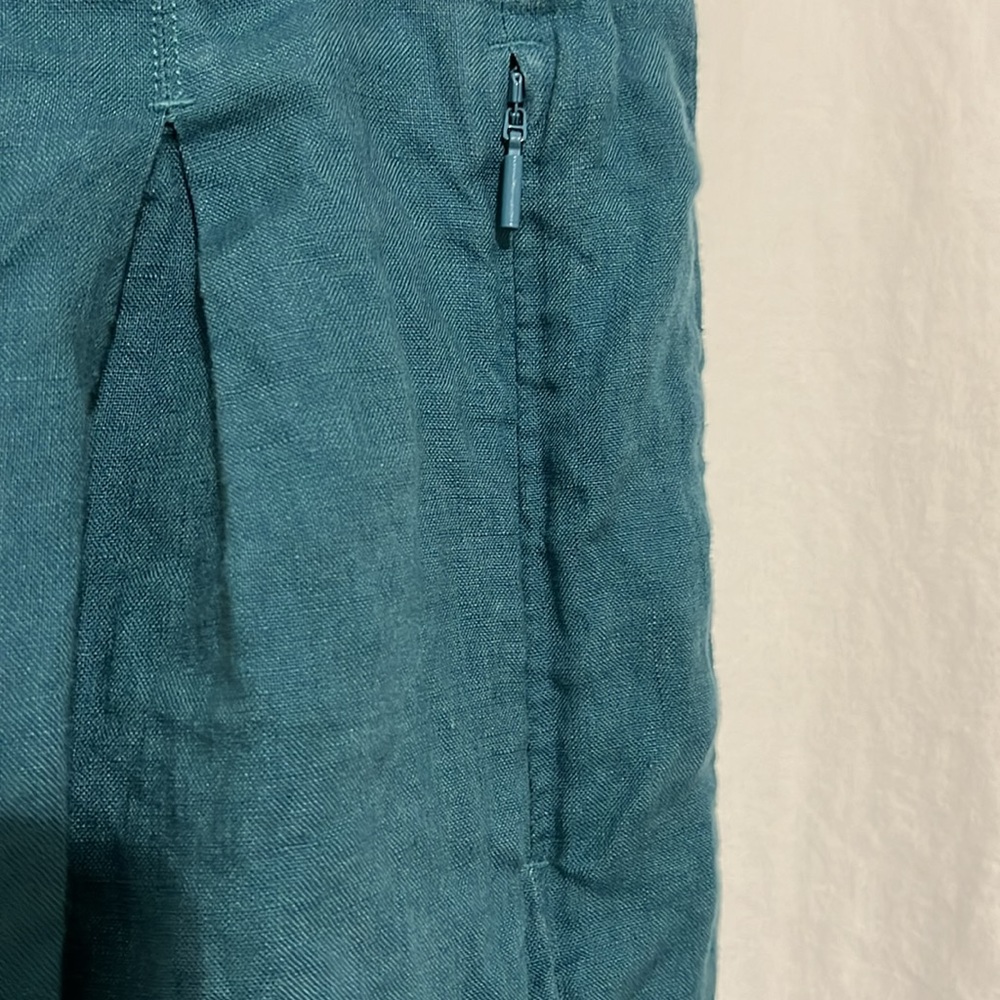 Athleta Size 6 Playa Linen Crop Wide Leg - Picture 8 of 13